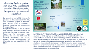 BRM 400 km : les 4 et 5 mai 2019