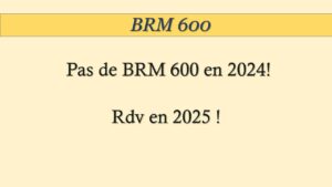 Route : BRM 600 km